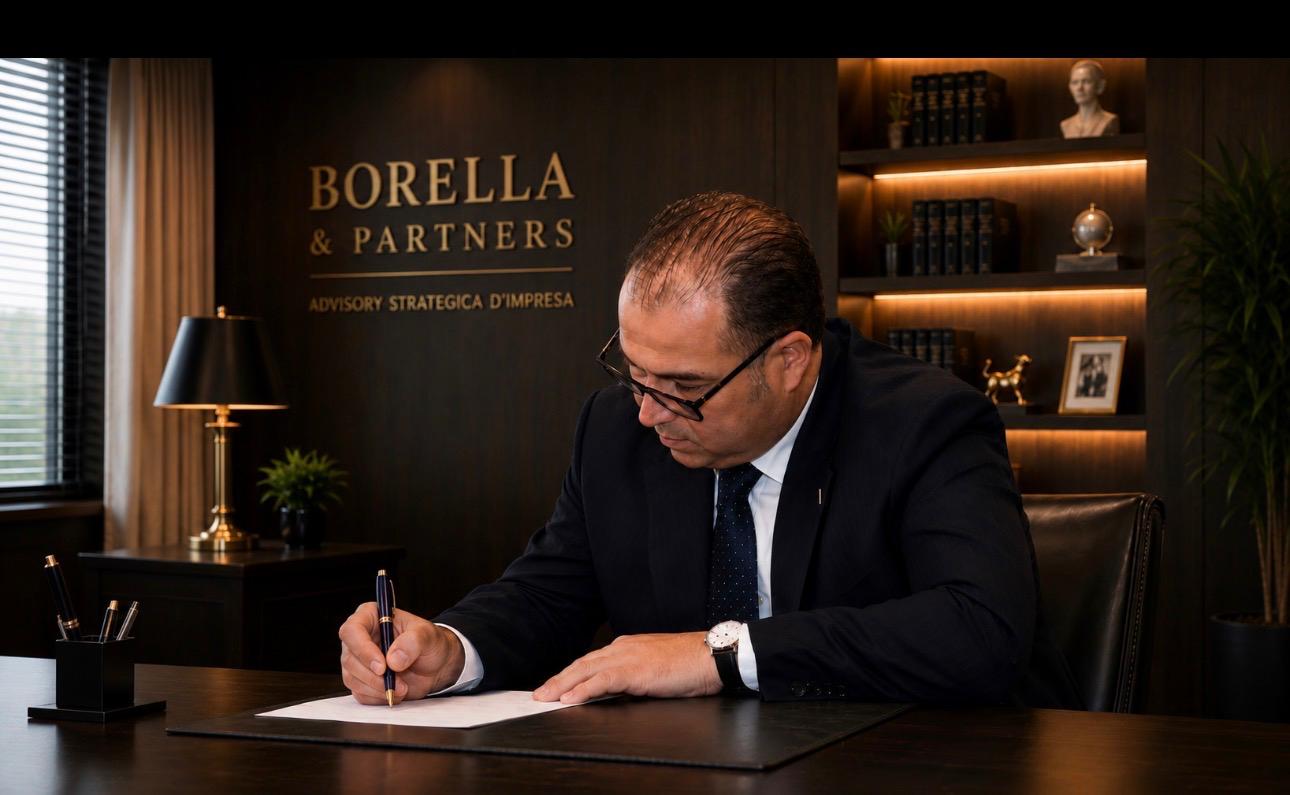 Carlo Borella al lavoro nello studio